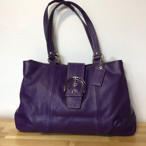 Coach F18751 Leather SoHo Buckle Shoulder Bag
